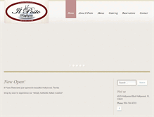 Tablet Screenshot of ilposto-ristorante.com